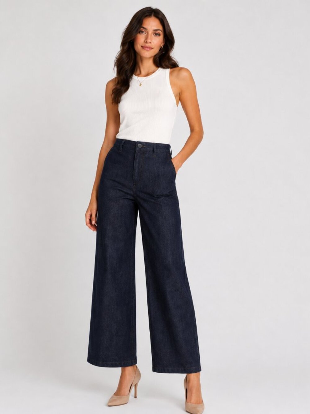 AG Jeans Tailored Kora Women's High Rise Wide Leg LAIS Jeans NWT Size 29.